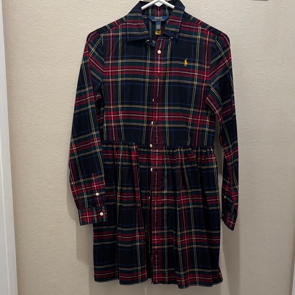 Polo by Ralph Lauren Kids Tartan Dress - Red, Yellow, and Blue